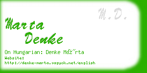 marta denke business card